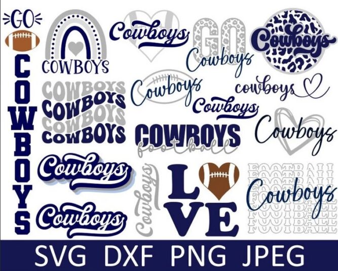 Cowboys SVG Bundle, 16 NFL Shirt Designs LMOIT8IU