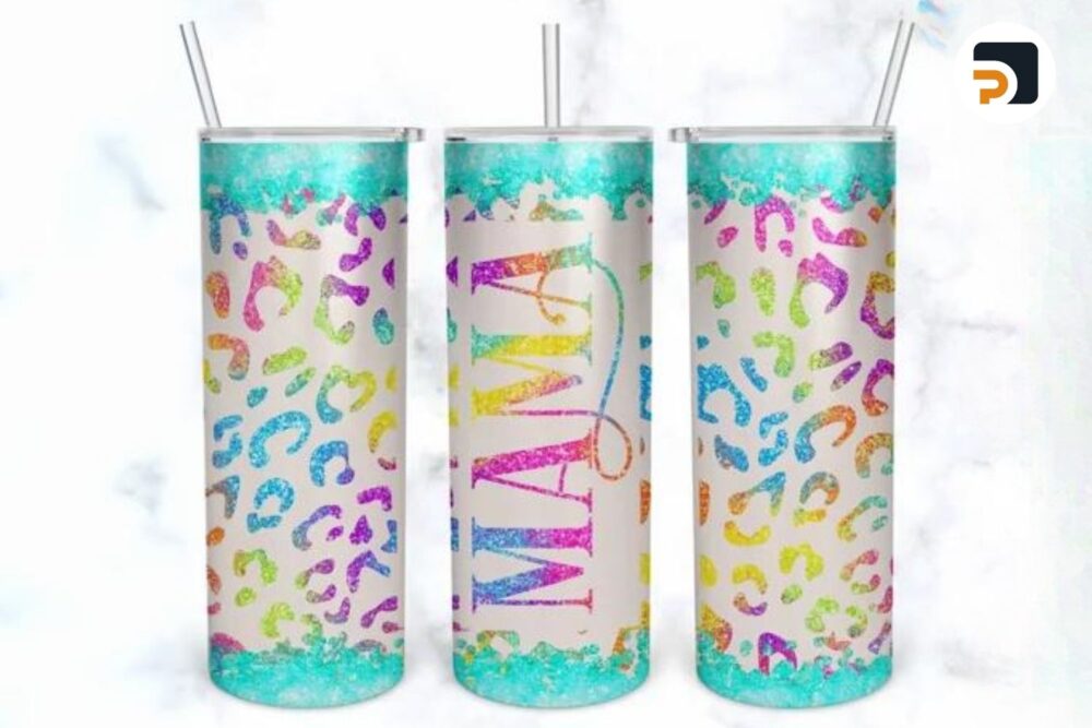 Mama Sublimation Design, 20oz Skinny Tumbler Wrap