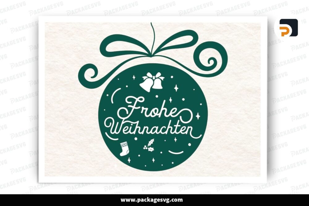 Frohe Weihnachten Plotterdatei SVG, Christmas Design LPGCTXFH (2)