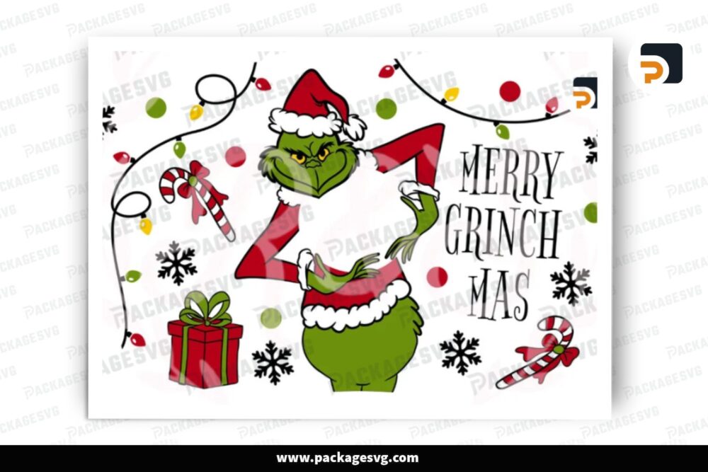 Merry Grinchmas, Xmas SVG Design Cut File LPQLDCNJ (2)