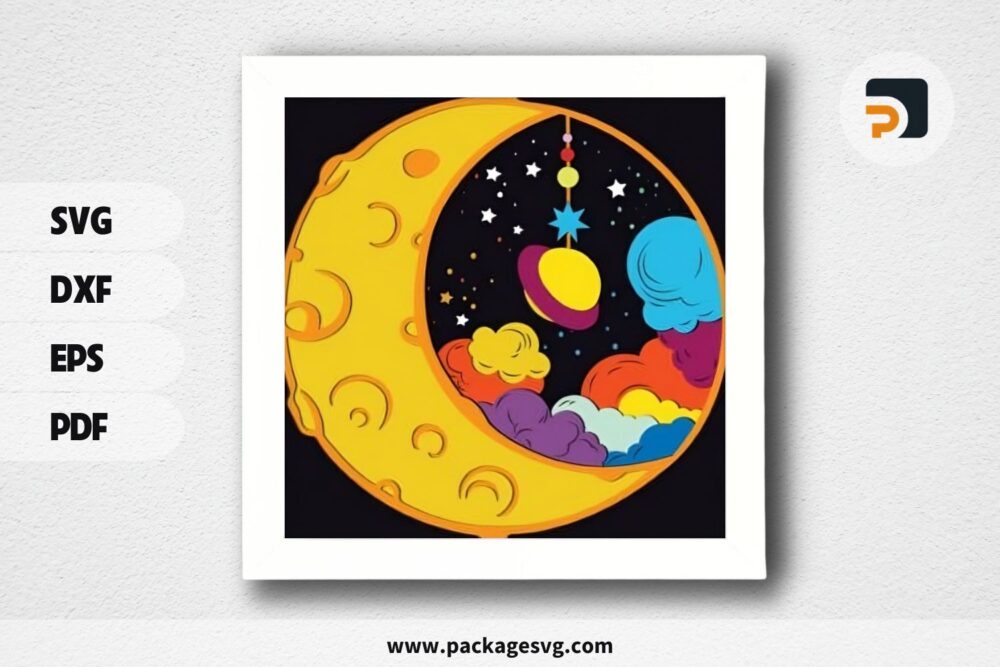 3D Moon Universe Shadowbox, SVG Paper Cut File LR74VXIG (1)