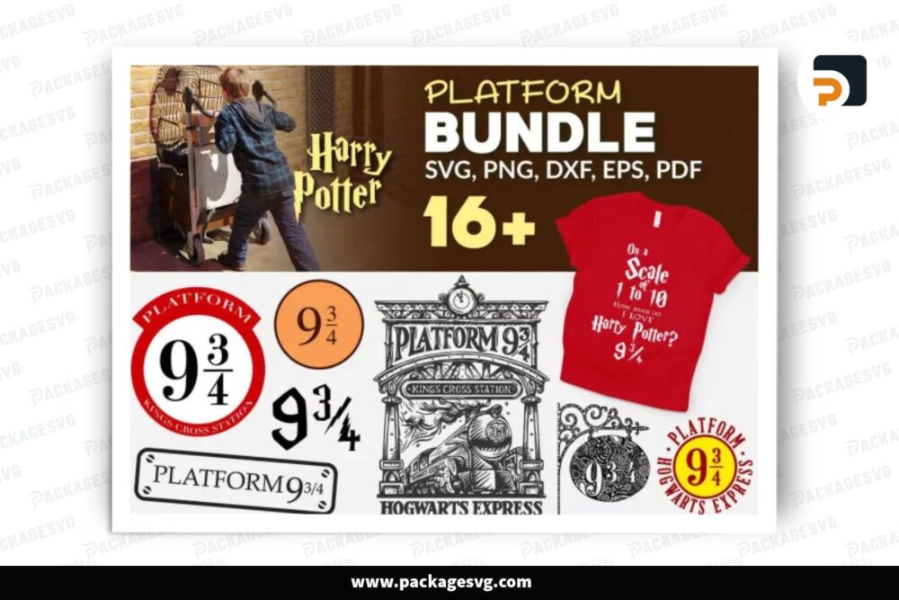 Harry Potter Platform 9 34 SVG Bundle, 16 Design Files LRVDNE6Z (1)