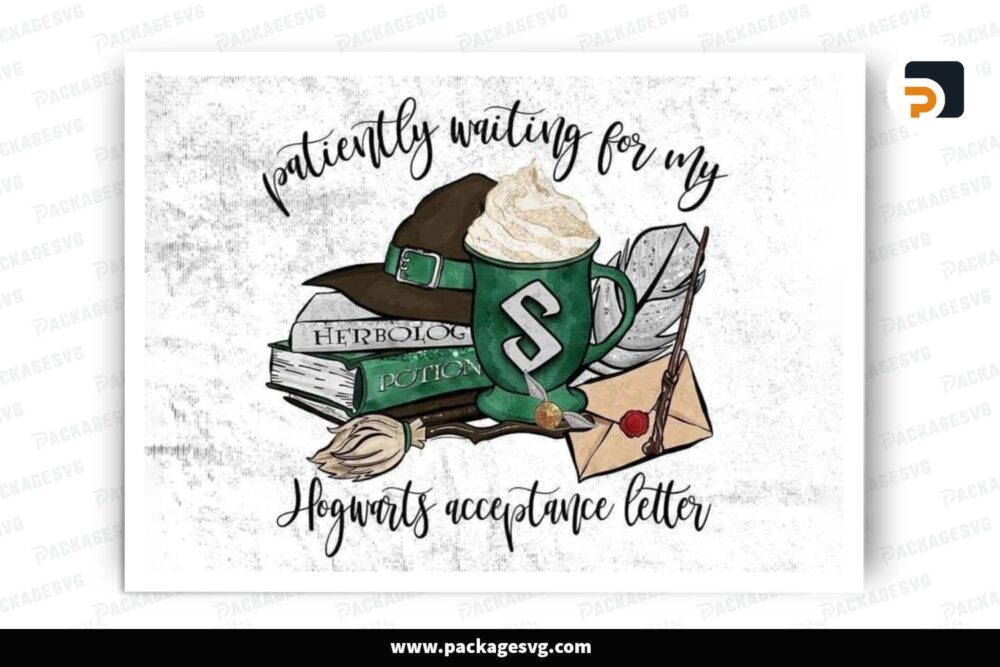 Hogwarts Slytherin Acceptance Letter, Harry Potter PNG Sublimation Design (2)