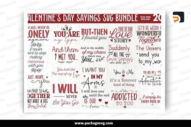 Valentine Saying SVG Bundle, 20 Design Files LRVHKAH9 (2)