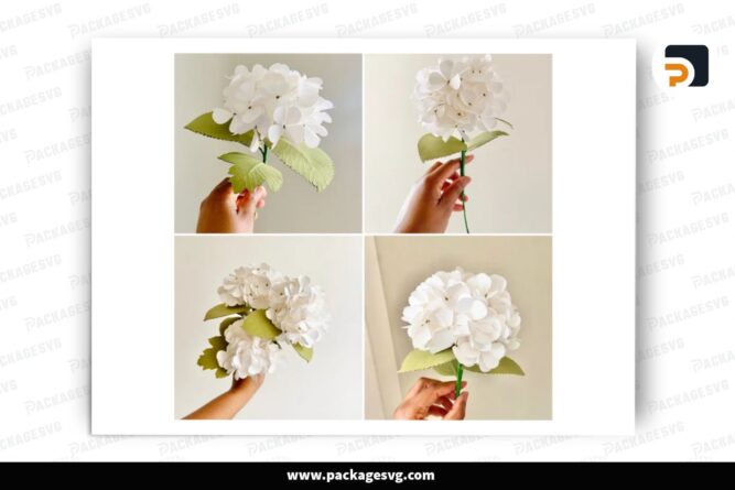 Viburnum Flower Template, SGV Paper Cut File (3)