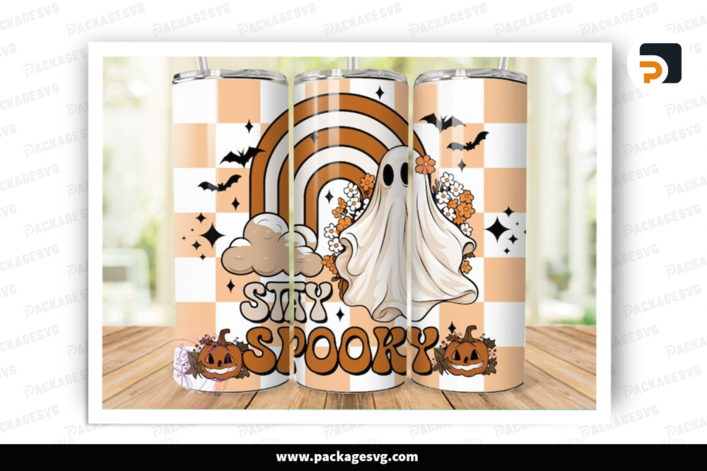 Spooky Season png, Halloween Sublimation Tumbler, 20oz Skinny Tumbler Wrap M1ROO3IR