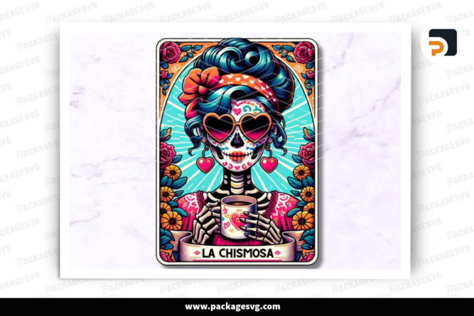 La Chismosa Tarot Card PNG ,Sublimation Design