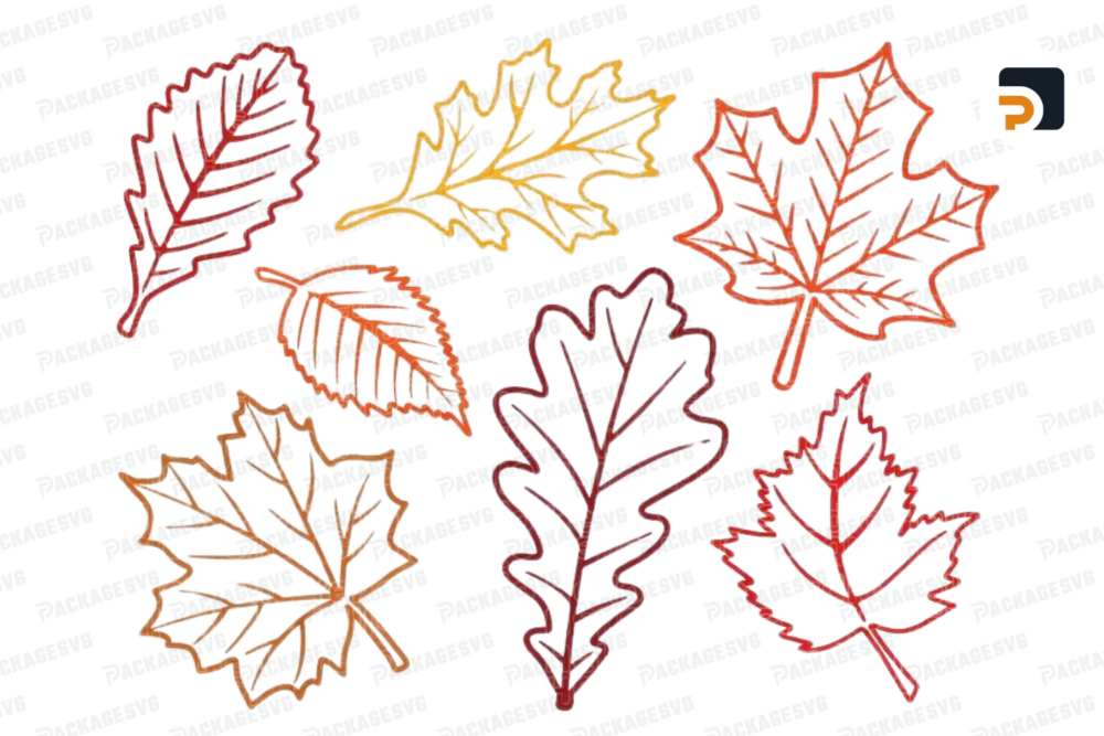 Fall Leaves Svg, Fall leaf svg bundle