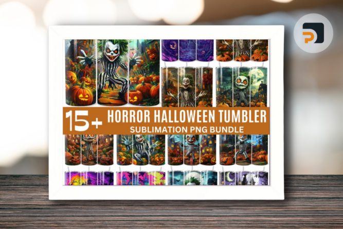 Killer Horror Character Halloween Tumbler Bundle