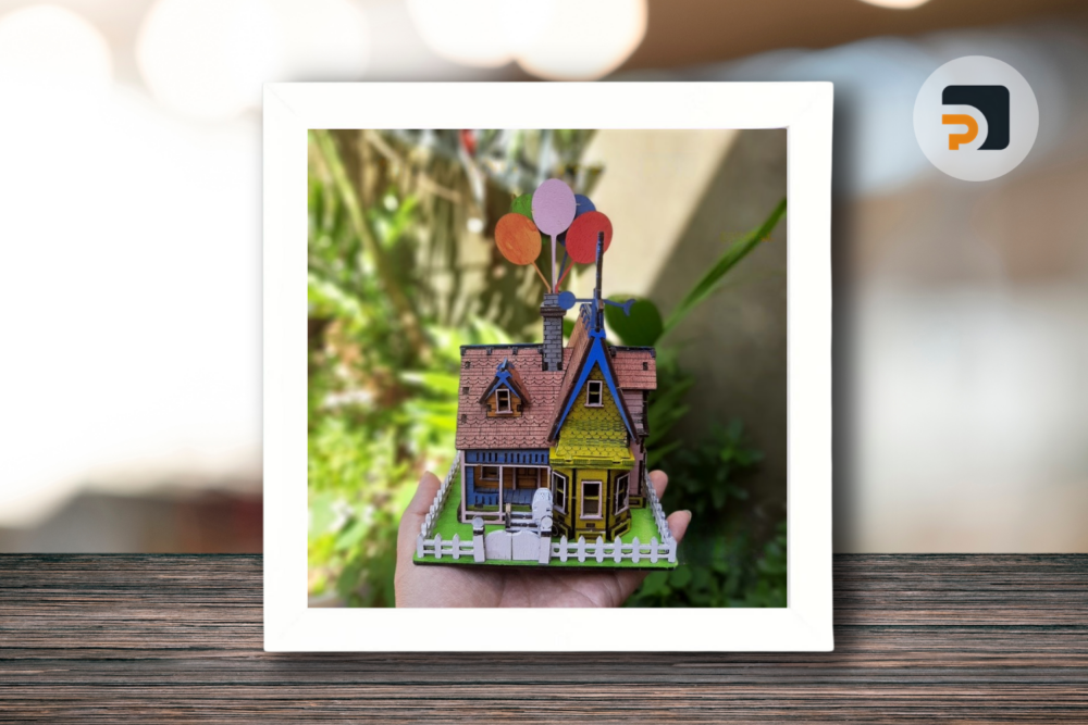 Up House Model Kit Dxf/Glowforge/Svg laser cut file/Pixar Up Scale Model