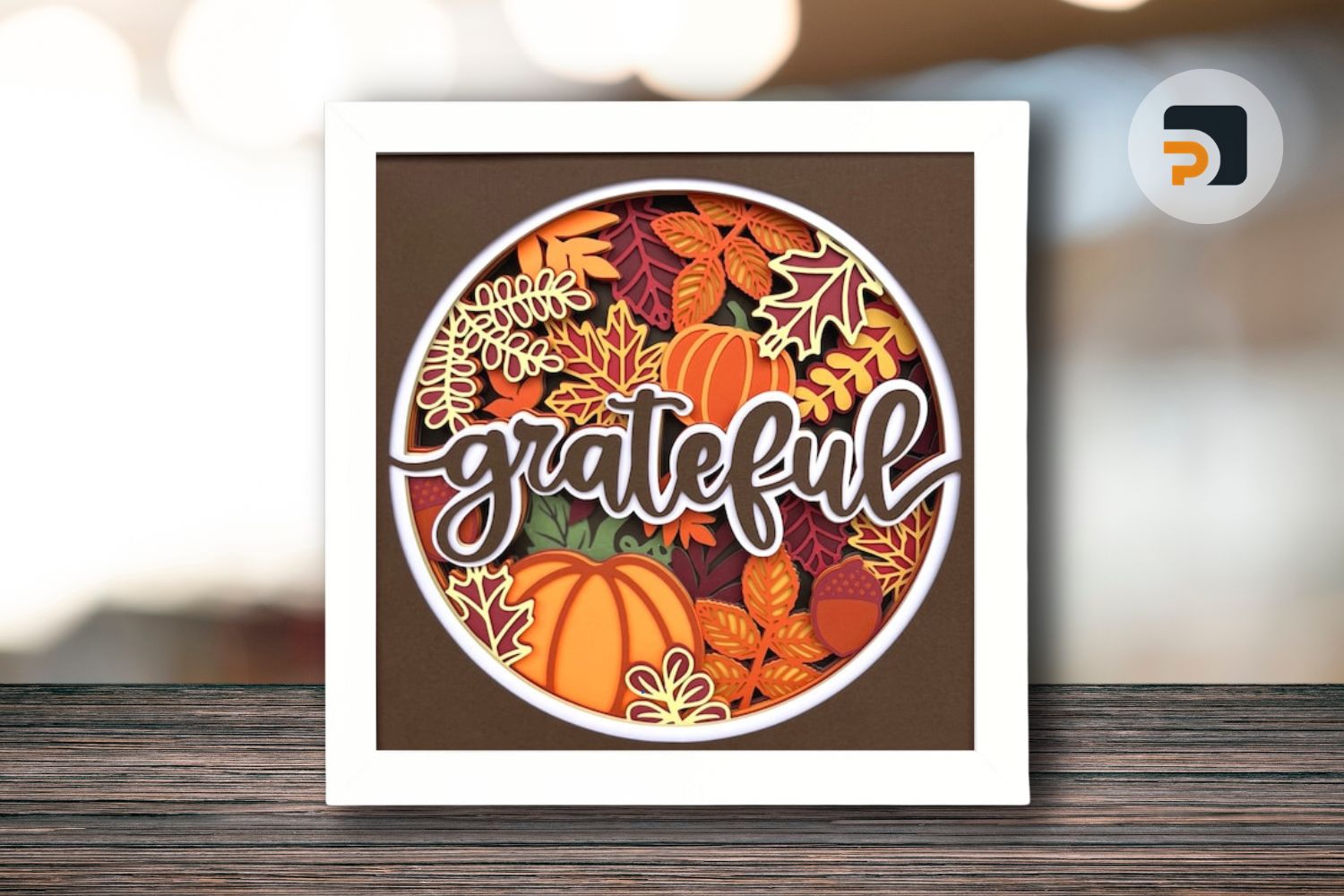 Grateful shadow box SVG, 3d Layered SVG