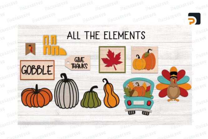 Thanksgiving Tiered Tray Decor Set SVG, Thanksgiving svg