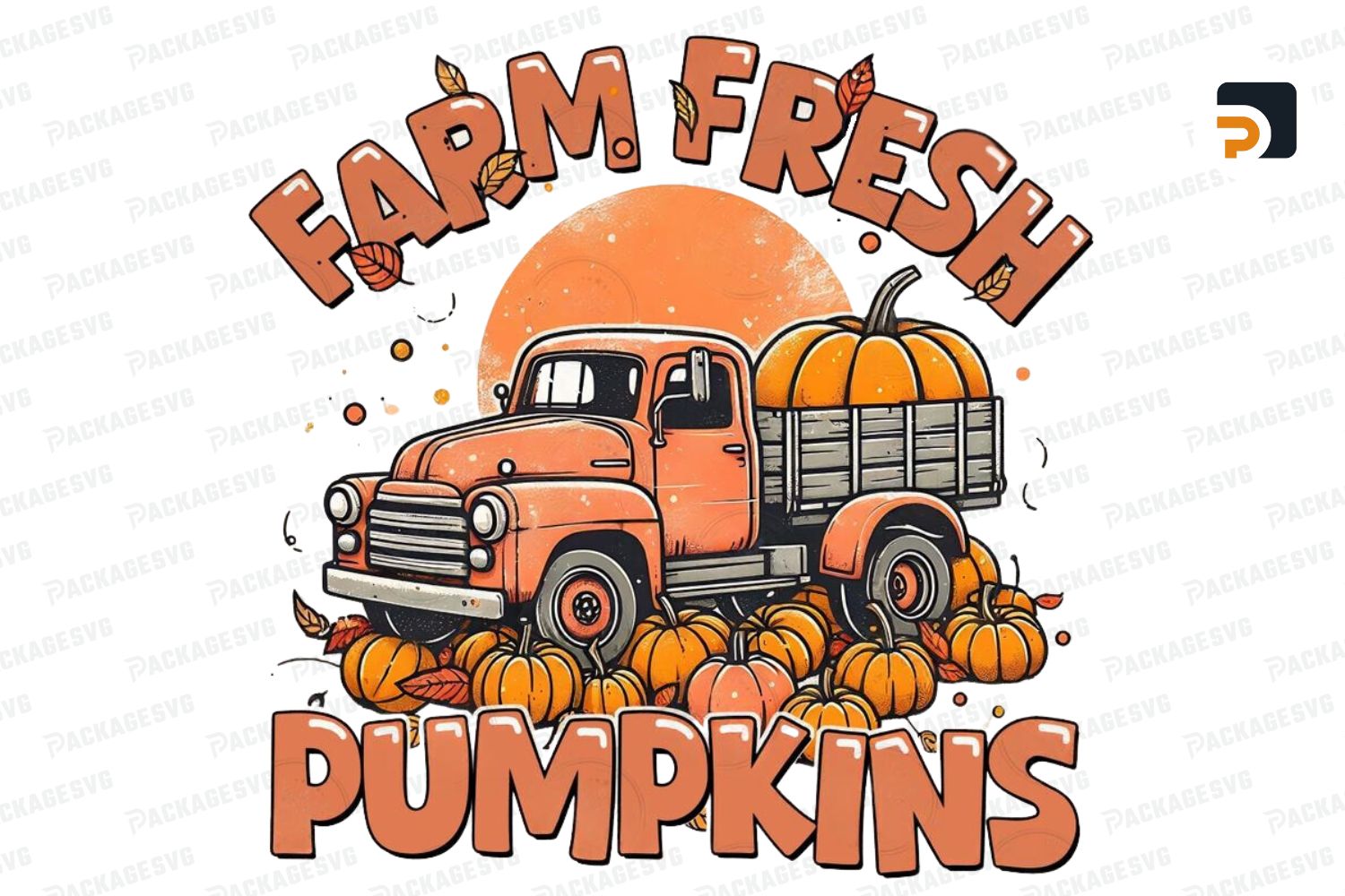 Farm Fresh Pumpkins Png, Retro Fall Png, Fall Quotes Png, Thanksgiving Png