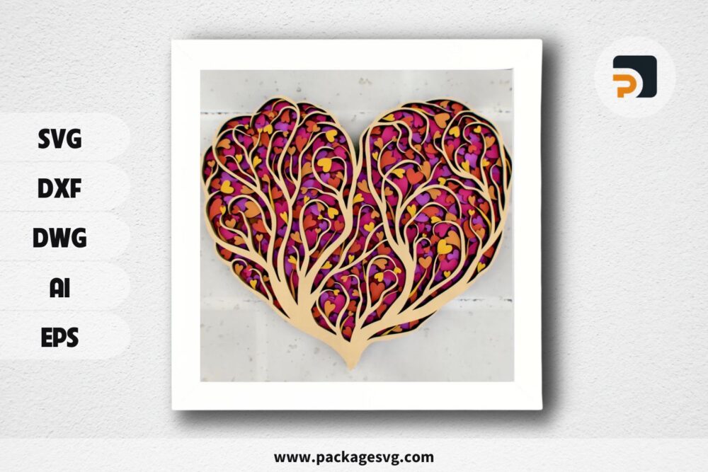 Love Tree 3D Mandala SVG Files