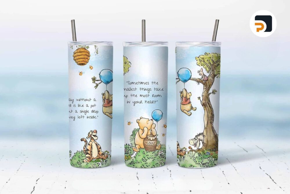 Classic Winnie The Pooh, 20oz Skinny Tumbler