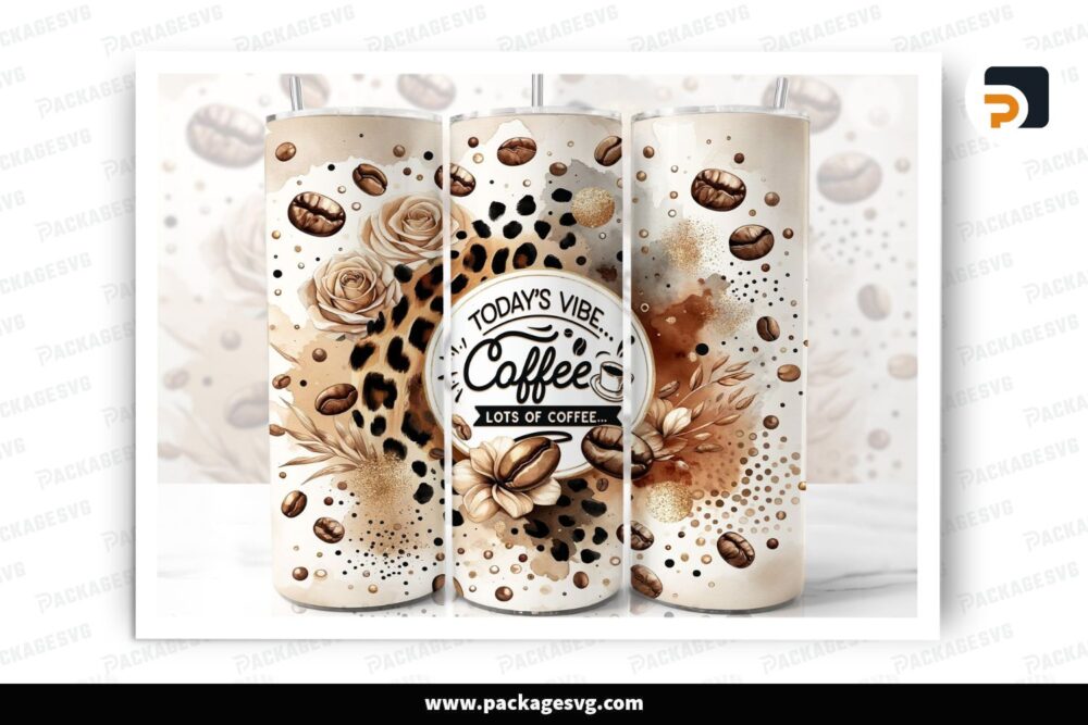 Coffee Tumbler Wrap Sublimation, 20oz Skinny Tumbler