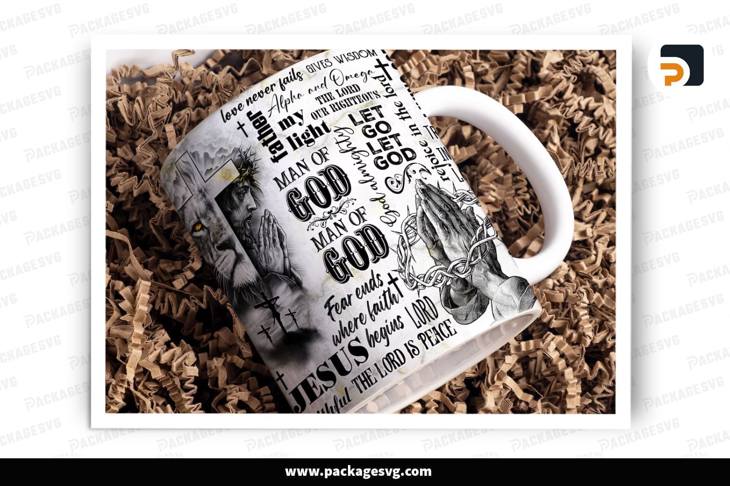 Man Of God 11 oz Mug Sublimation Design