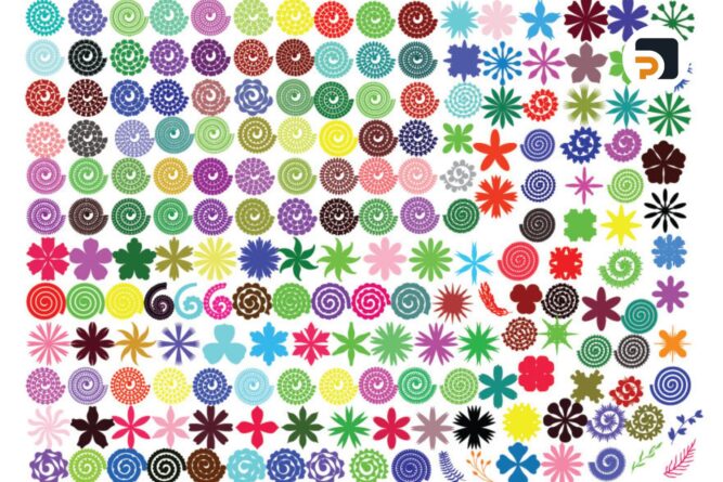 192 Rolled Flower SVG Bundle, Paper Flower Cut Files for Cricut & Silhouette