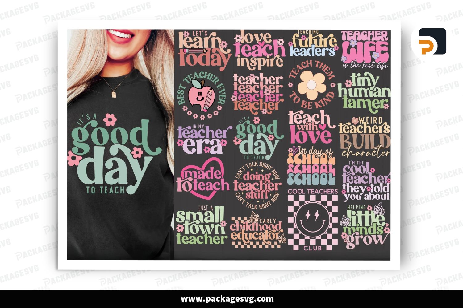20 Teacher SVG Bundle, Back to School SVG, Teacher Shirt Designs