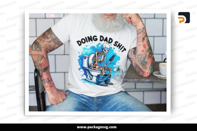 Doing Dad Shit Sublimation PNG, Funny Father’s Day Shirt & Mug Design