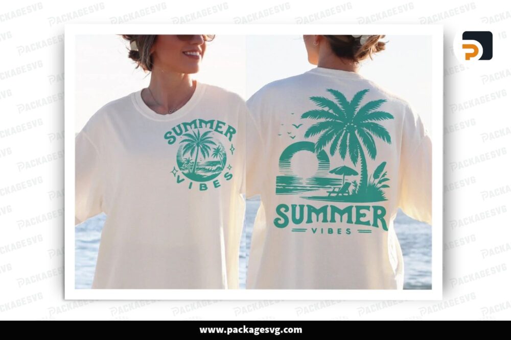 Retro Summer Vibes SVG PNG, Beach Shirt Sublimation Design